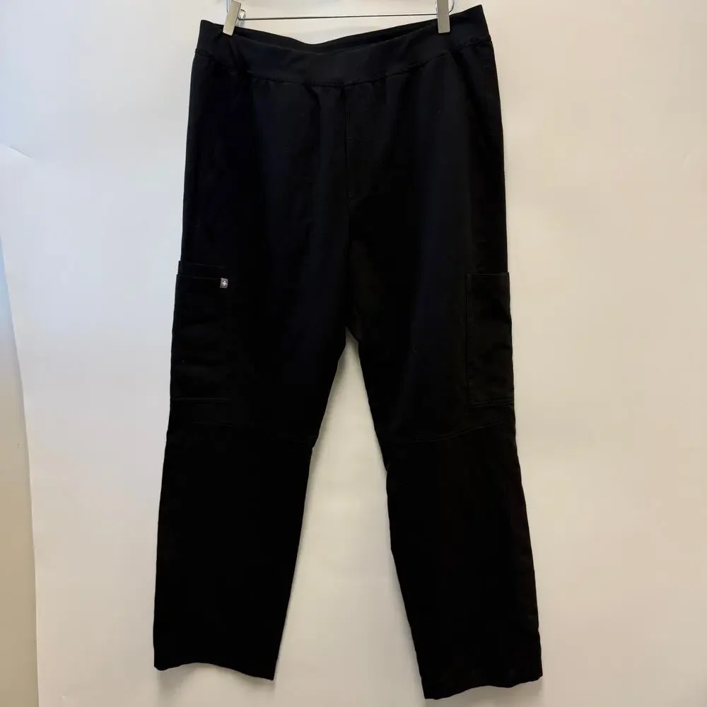 FIGS Axim Cargo Scrub Pants Black Sz XL
